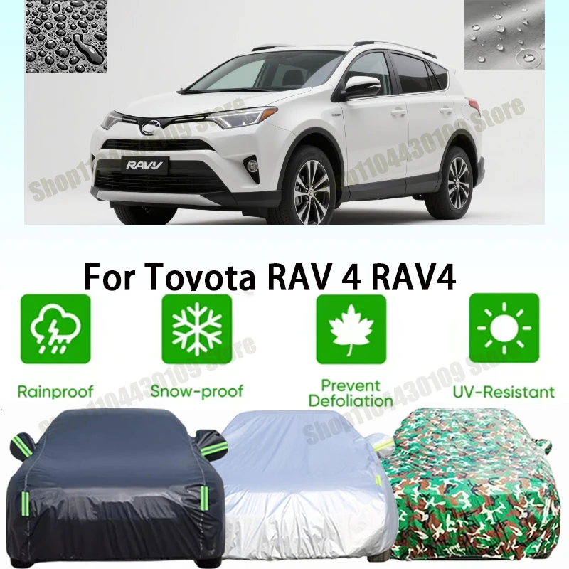 

Защитный чехол для автомобиля на открытом воздухе, от снега, солнца, водонепроницаемый, пылезащитный, внешние аксессуары для Toyota RAV 4 RAV4