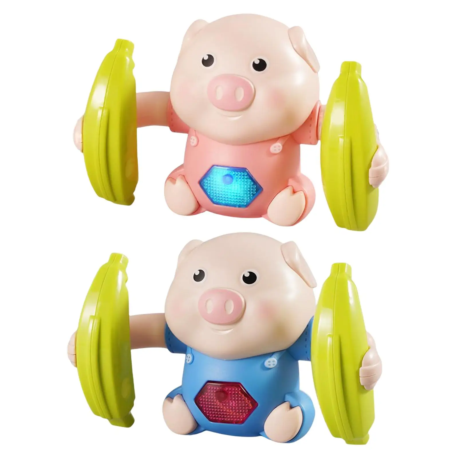 電動タンブリングピッグ音声コントロール、バリのない、子供、男の子、女の子向け
