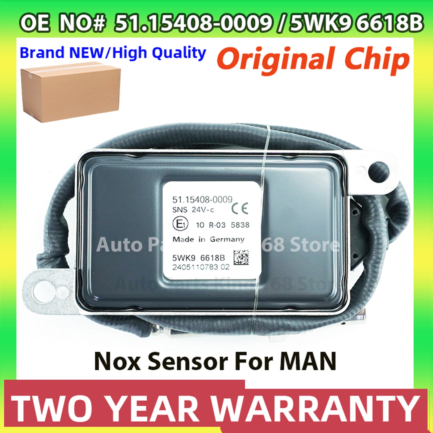 

51154080009 5WK96618B Original NEW Nitrogen Oxide NOx Sensor For Man TGM TGS TGX Truck