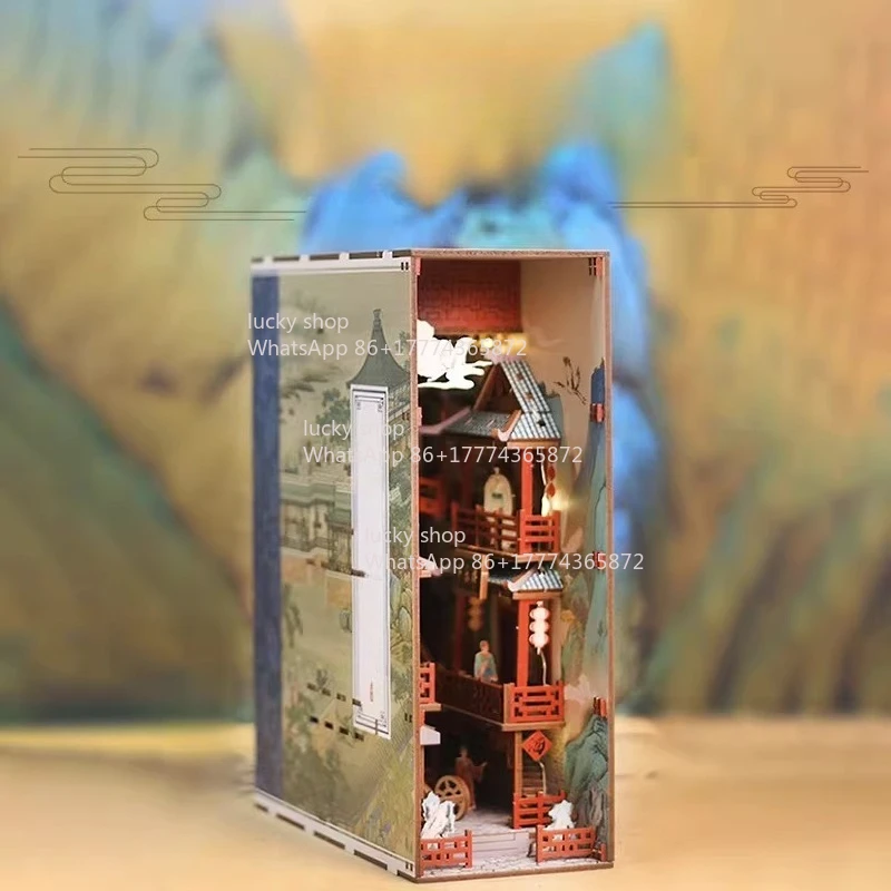 Song and Yun, Feng and  Hua, Assemble Books, Stand 3D Puzzles, Adult Birthday Gift, Handmade DIY Cottage for Girls