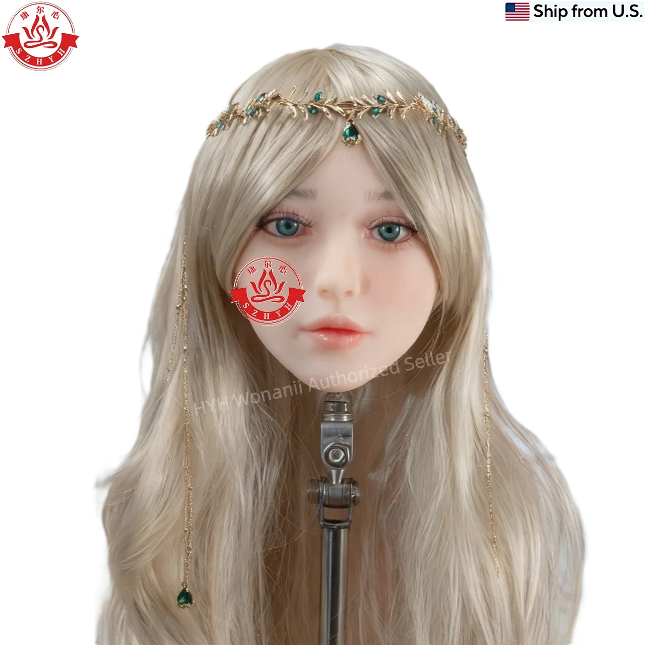 

Wonanii Food Grade TPE Big Head HYH-THB-KX-9006, M16 Interface, Open Mouth Makeup Practice, Hairstyle Design, Jewelry Display