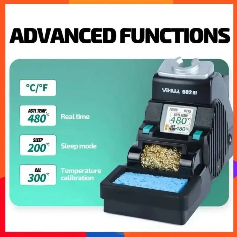 مجموعة منصة اللحام Ihua 982-III 194-842 F PID للتحكم في التسخين LCD بالألوان الكاملة لتكامل صيانة PCB وSMD المثالية. #2