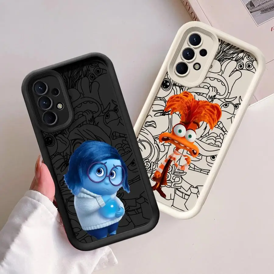 Cute Insides Out 2 Phone Case for Galaxy A15 A72 A52 4G 5G A25 A35 A55 A51 A73 A52s A53 A54 5G A71 4G Cover