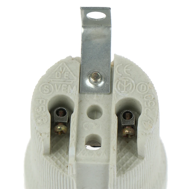 

(YY)1Pc 2025 New E27 Ceramic Light Bulb Screw Base High Temperature Resist Socket Light Bulb Holder Adapter Lamp Holder Convert