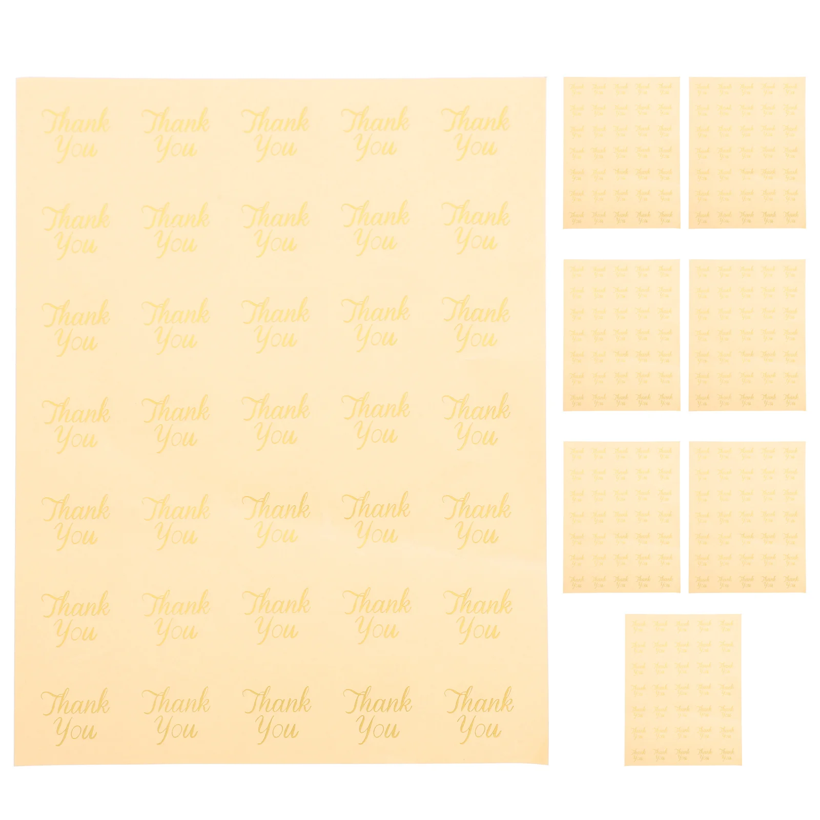 

280pcs Thank You Stickers Pvc Self-Adhesive Waterproof Labels For Wedding Birthday Party Favors Gift Packaging Sealing Stickers