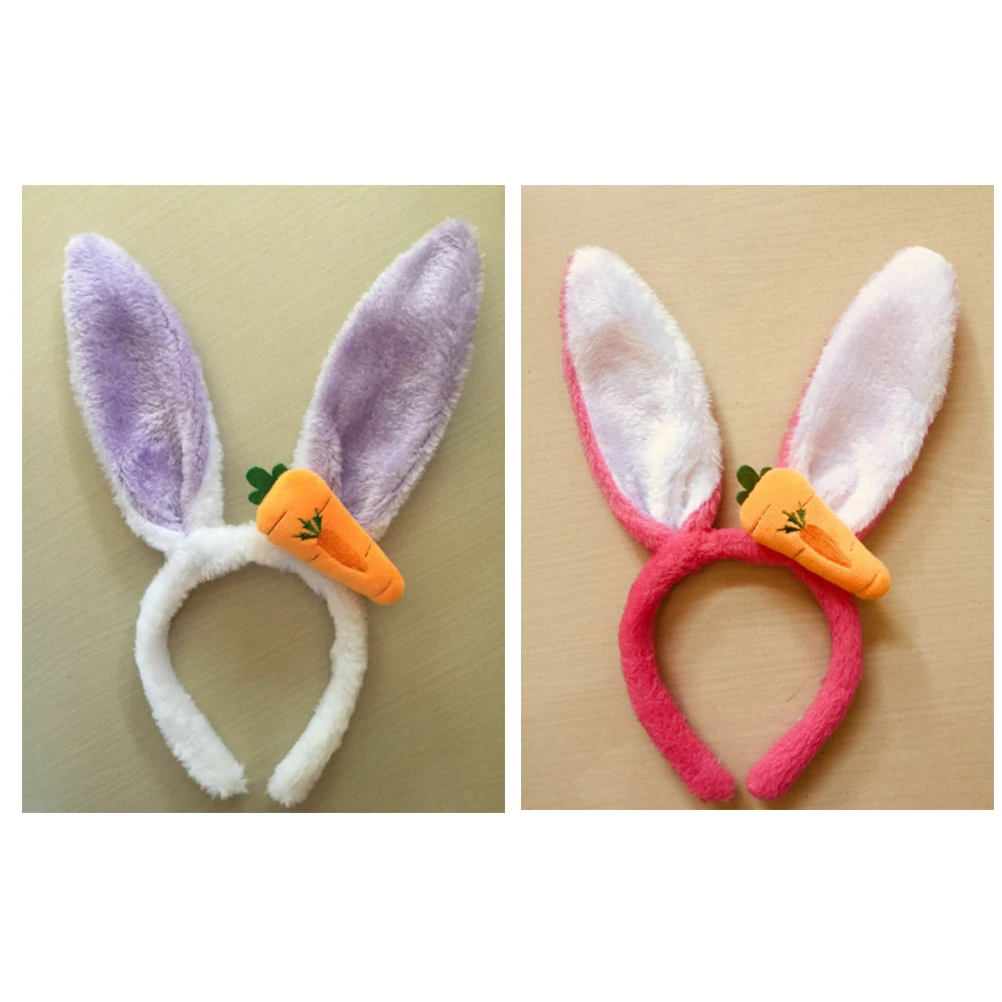 

8pcs Bunny Ears Hair Band Stylish Rabbit Ear Cartoon Headband Comfortable Party Fancy Hairband For Women Selfie Unique Gift