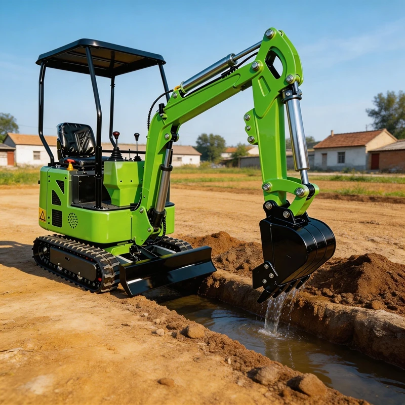 

Factory Direct 1.2Ton Mini Excavator With Pelle Construction Diggers For Agricultural Escavatore Fast Delivery Europe