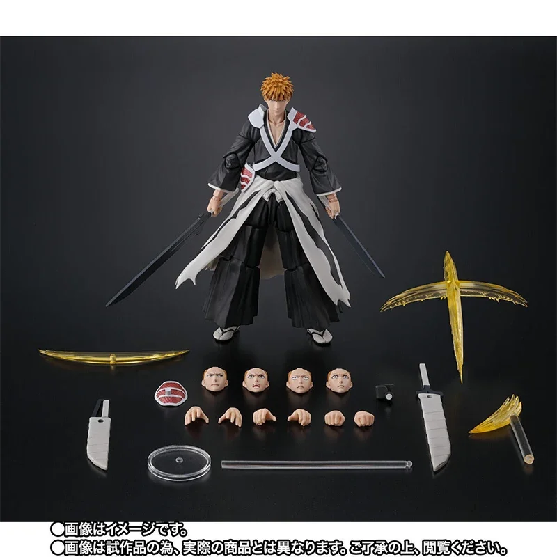 Bandai SHF S.H.Figurats Bleach ICHIGO DUAL ZANGETSU War Аниме Фигурка Готовая модель Комплект игрушек в подарок для детей В наличии