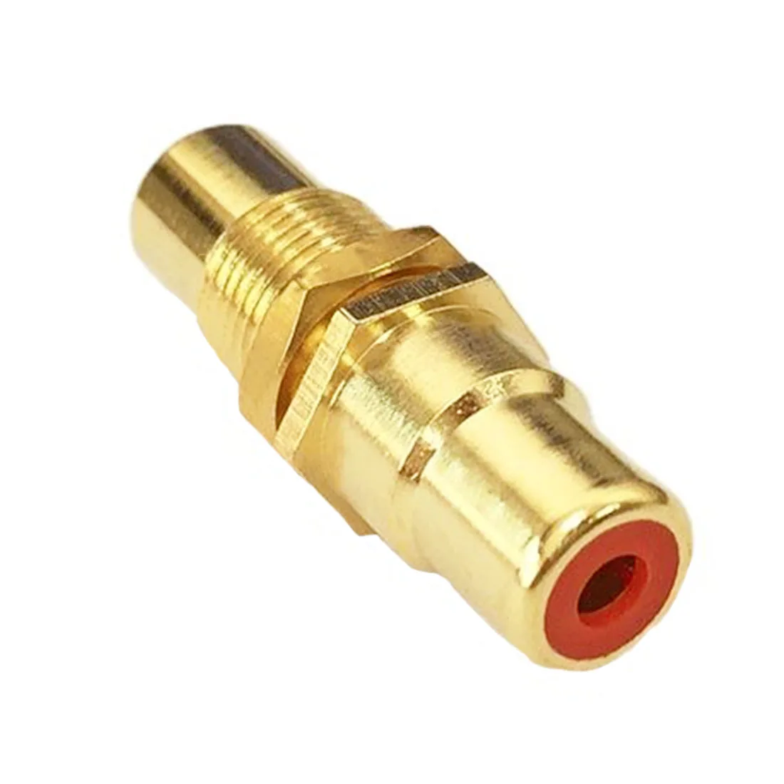 

Lotus Connector AV Female To Female Coupler Adapter With Nut for Audio Video