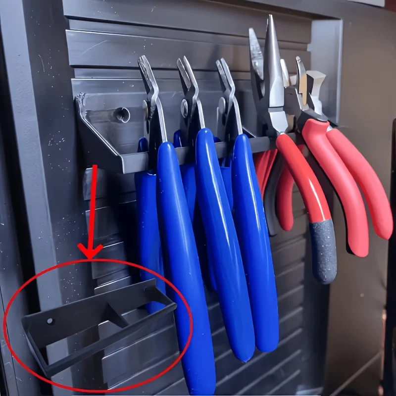 1 Stück robuste, wandmontierte Aufbewahrungseinheit mit platzsparendem Design – einfache Installation, stabile Kunststoffkonstruktion, für die Garage – Detail 3