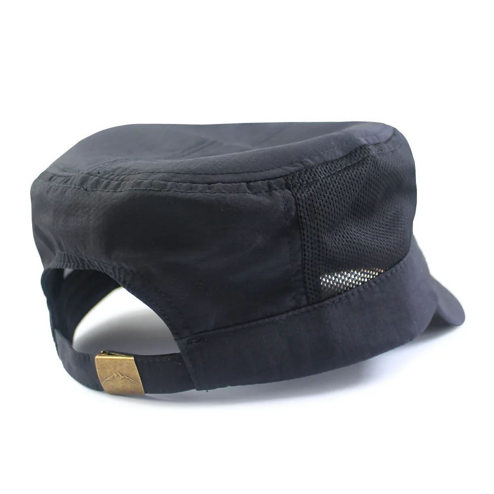 Cadet Flat Hat Baseball Cap Sommer Mesh Baumwolle Basic Trucker Dad Hüte für Männer Big Head Plus Size Oversize – Detail 13