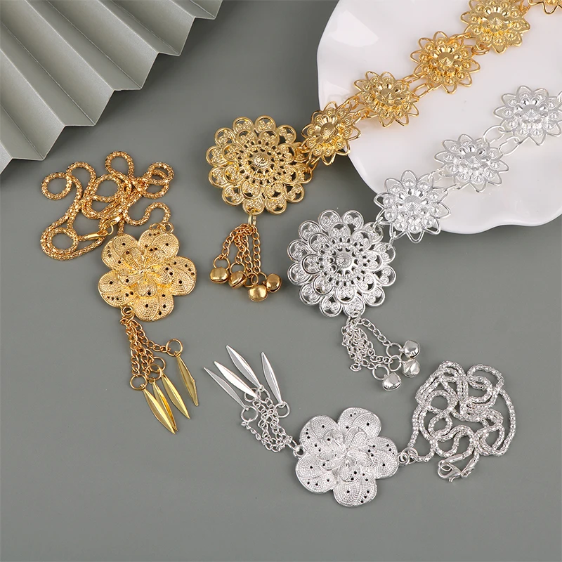 

1 шт. традиционный золотистый пояс саронг Винтажные Ювелирные изделия Пряжка ремень ожерелье для женщин украшение