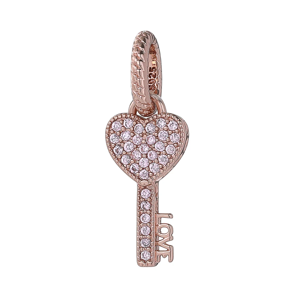 2026 925 Silver Key Cake Bag Pendant Dangle Charm Basketball Bead Fit Original DIY Bracelet Women's Jewelry Anniversary Gift view 3