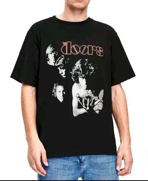 Mens T Shirts The Doors 70's Rock N Roll Band Style T-shirt Cotton High Quality Casual Fashion Streetwea Graphic T Shirts Unisex
