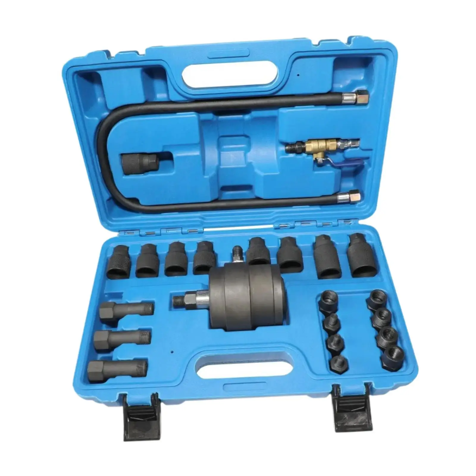 Pneumatic Injector Puller Set Heavy Duty with Various Adapters with Case Diesel Injector Puller Injector Extractor Tools Premium