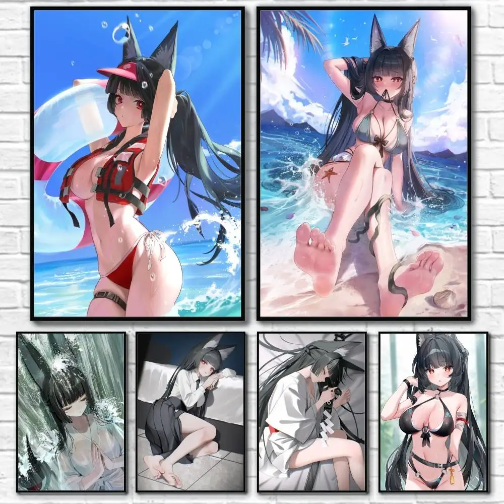 

Hoshimi Miyabi Zenless Zone Poster Home Living Bed Room Bar Hallway Sticky Wall Art Printing Waterproof Aesthetic Decor