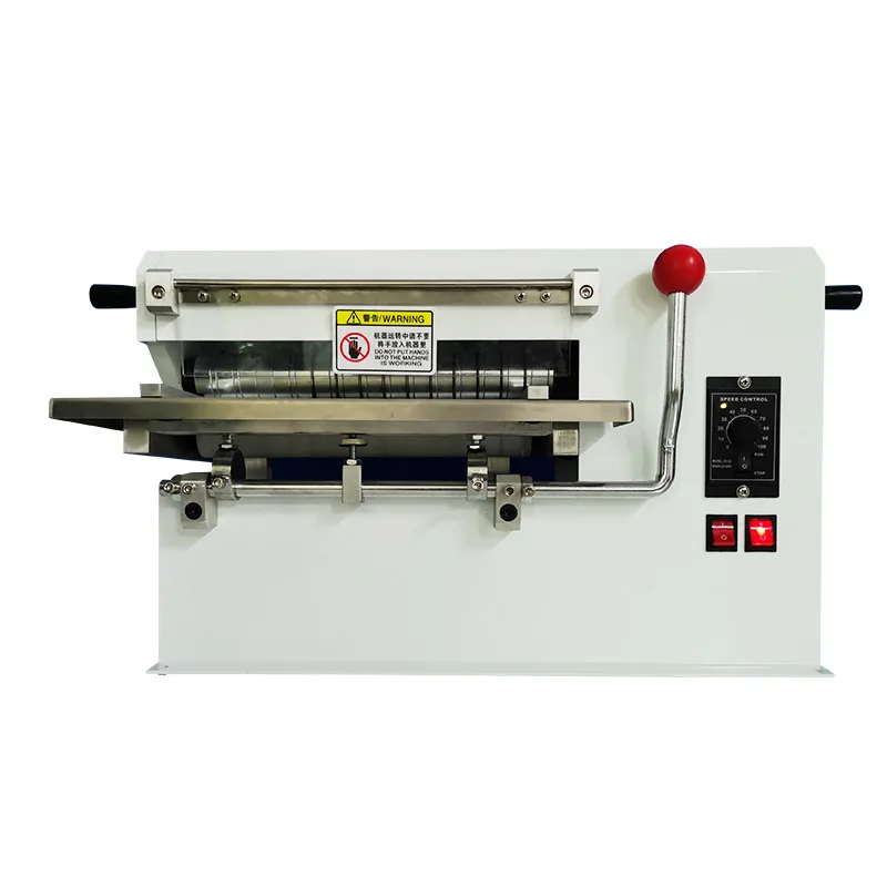 Electric Leather Slitter  Desktop Non-woven Fabric Slitting Machine 12 Inch Multi-Purpose Slitting Machine 220V