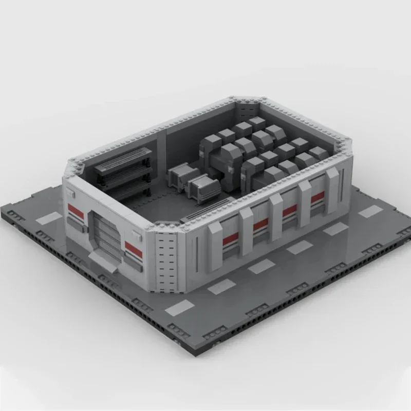 Bloques de construcción Moc modelo de películas de estrellas, barracks militares, tecnología Base, bloques modulares, regalos, juguetes de Navidad, conjuntos DIY de montaje