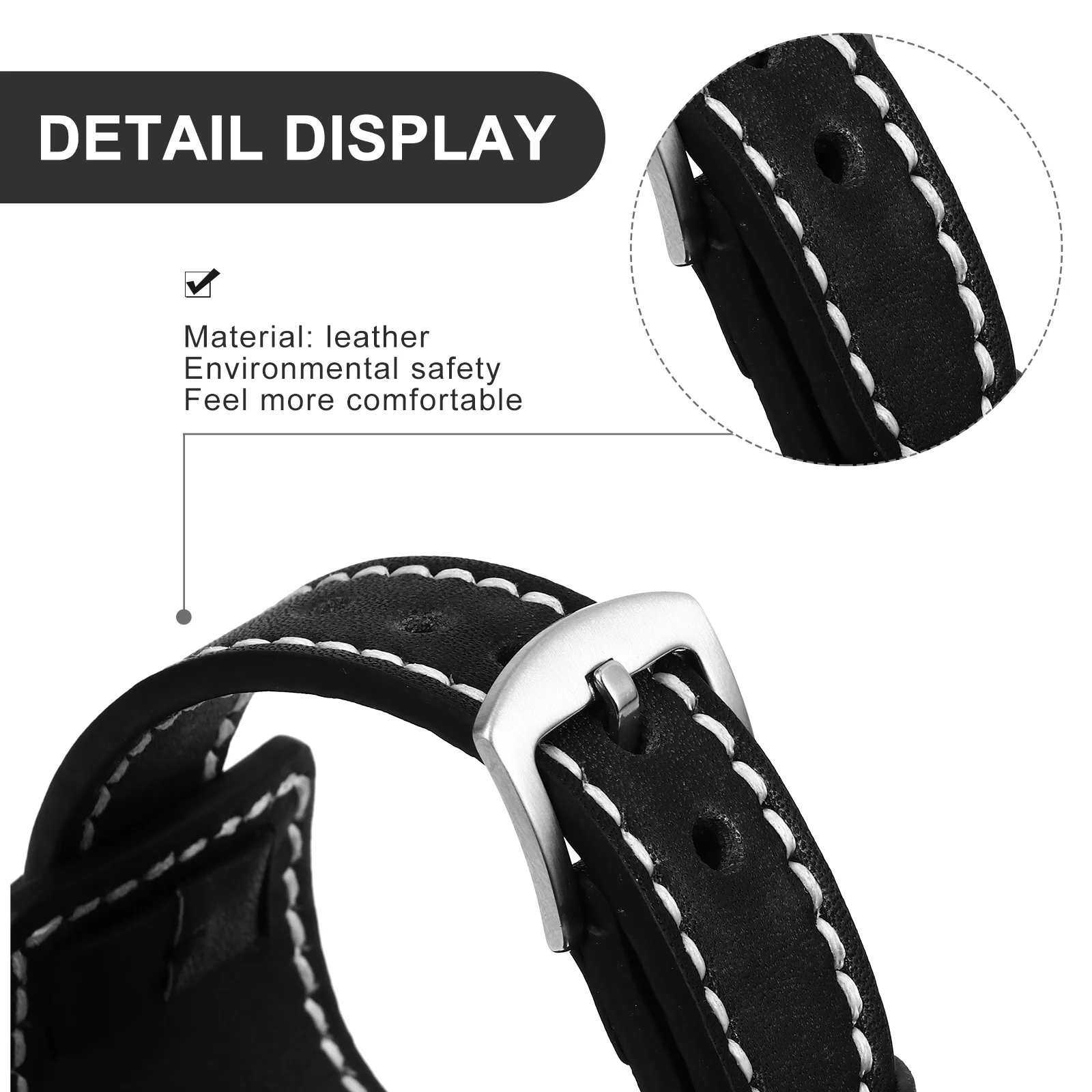 

Watch Band Vintage Casual Replacement Slim Comfortable Wrist Bracelet Anti Metal Allergy