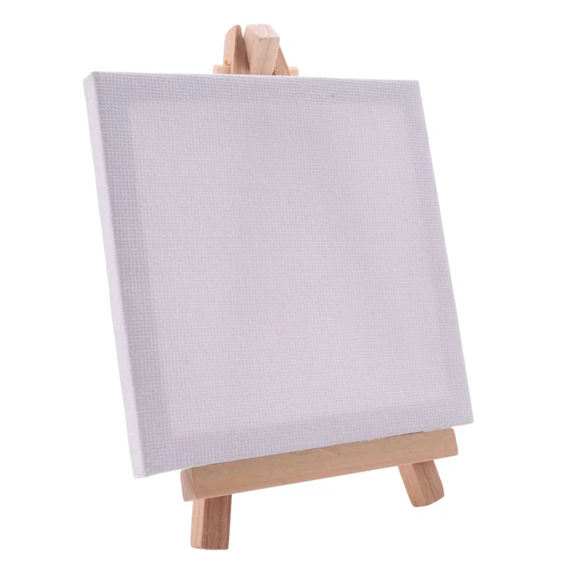

40 Set Artists Mini Canvas Set Painting Craft DIY Drawing Small Table Easel Gift