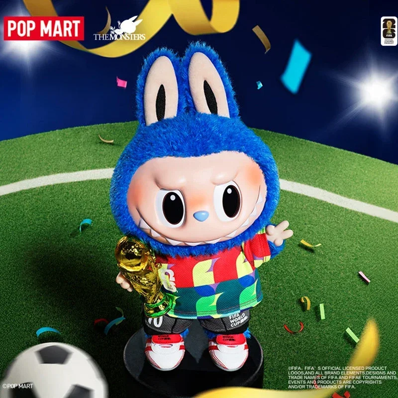 

POPMART LABUBU THE MONSTERS FIFA Catch the Win Series Vinyl Plush Doll Blind Box Mystery Collection Guess Toy Ornament