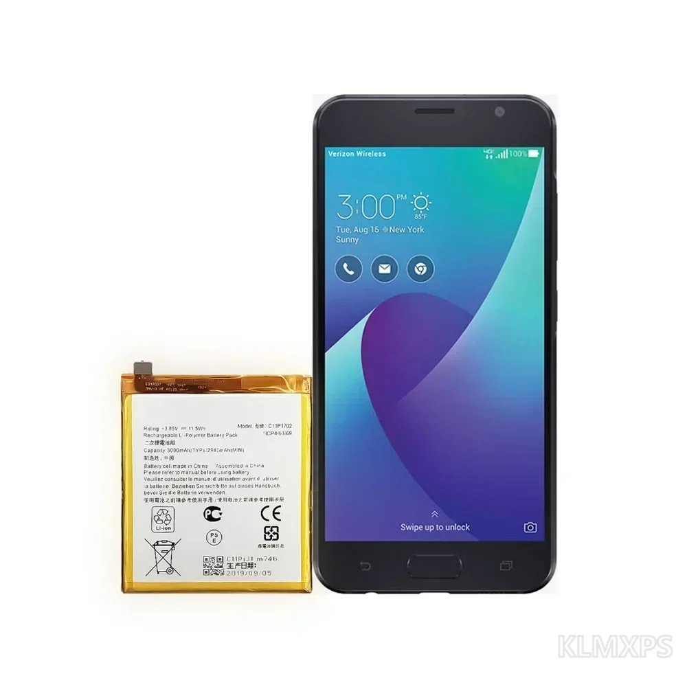 Replacement Phone Battery C11P1702 For ASUS ZenFone V Live V500KL V520KL A006 A009 Built-In Mobile Phone Battery Repair Part