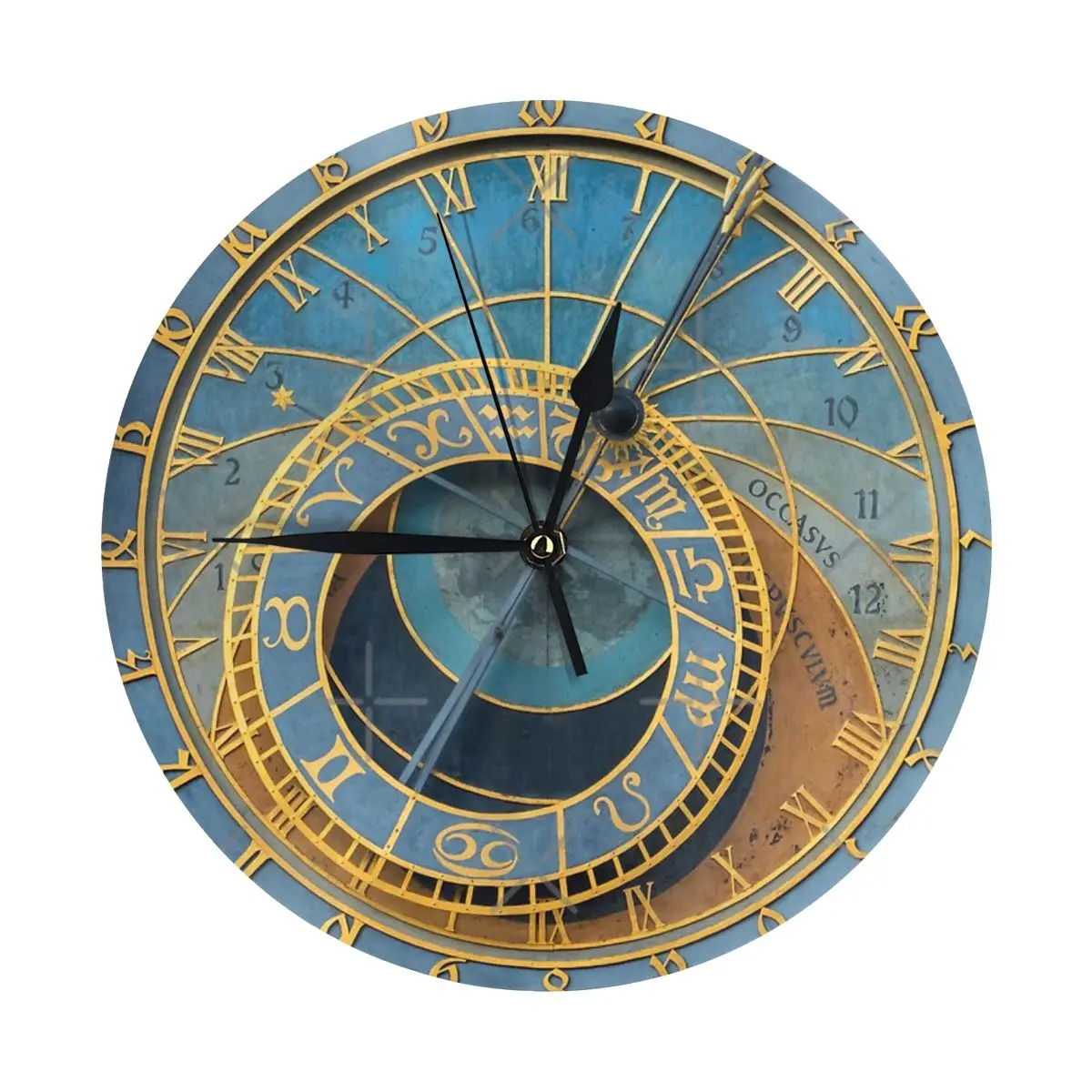 Stunning Medievil Astronomical Or Prague Orloj In Prague Praha  Wall Clock Room Decoration Clock Must-have Ornament Round