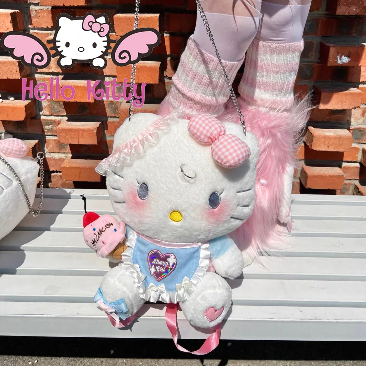

Y2k Sweet Cool Style Hello Kitty Doll bag Dopamine backpack Cartoon Cute Accessories High quality girls' bags birthday gift
