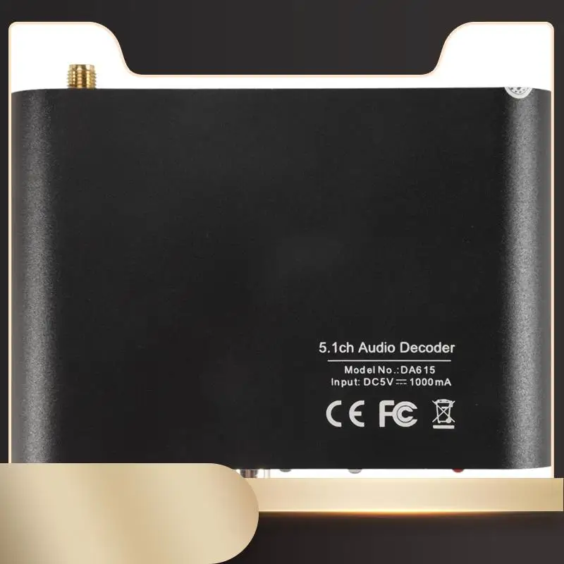 

DA615H 5.1CH Audio Decoder Bluetooth 5.0 Receiver DAC Wireless Audio Adapter Optical Coaxial U Play ARC DAC DTS-N36R