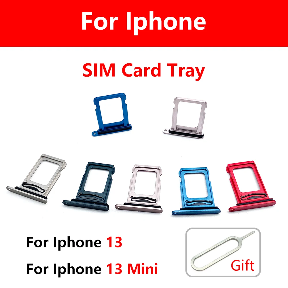 SIM Card Slot SD Card Tray Holder Adapter For Iphone 13 Iphone 13 Mini Phone SD Holder Card Tray With Tools