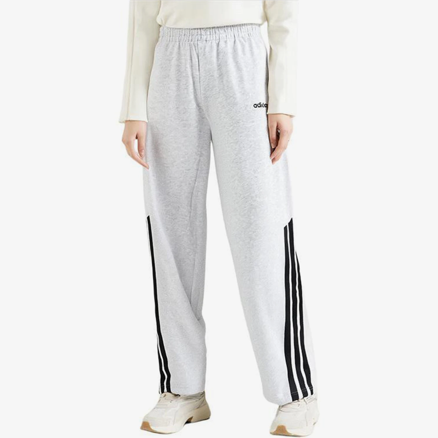 

Adidas Новые женские дышащие вязаные широкие брюки KA2590