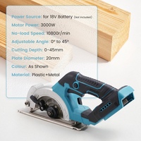 Cordless Brushless Electric Circular Saw Multi-Angle Cutting Handheld Saw  10800R/Min Power Tool For Makita 18V Battery