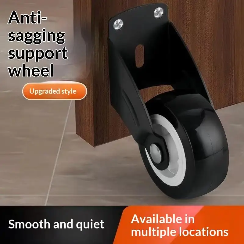 4PCS Door Bottom Support Wheel Door Droop Pulley Door Bottom Support Wheel Door Load Bearing Wheel Furniture Hardware Accessori