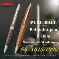 Japan UNI Ballpoint Pen SS-1015/1025 Oak Stick Medium Oil Pen PURE MALT Cute Stationery 0.7mm Back To School Office Accessories