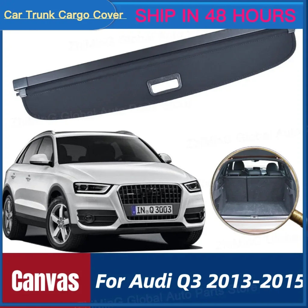 Новый грузовой чехол для Audi Q3 2013 2014 2015, задний багажник, защитный выдвижной козырек для багажа Новый грузовой чехол для Audi Q3 2013 2014 2015, задний багажник, защитный выдвижной козырек для багажа