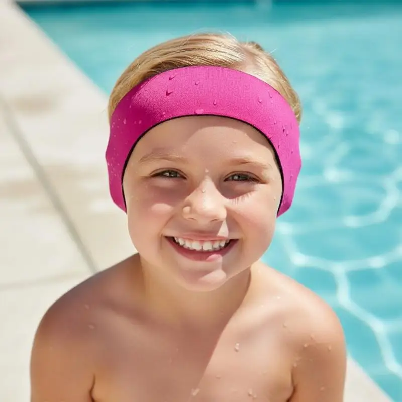 Waterproof Swim Earmuffs Headband Soft Neoprene Ear Protection Band for Children Adults Surfing Diving Pool Water Sports