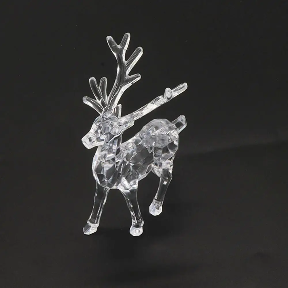 Easy Use Simulation Acrylic Deer Cute Acrylic Crystal Deer Deer Elk Children's