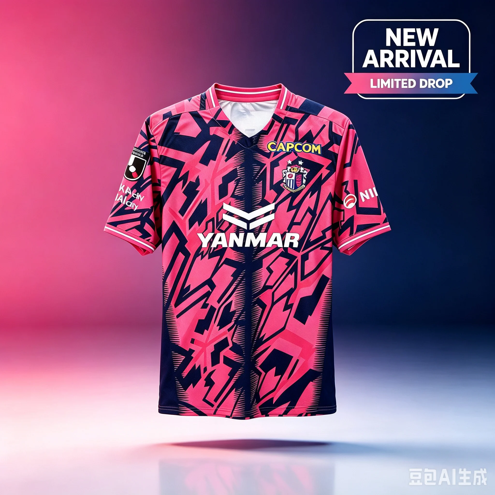 2026 J-League Cherry Blossom Team 2026 Hot Selling 3D T-shirt Loose Comfortable Breathable Sports Men and Women Clothing
