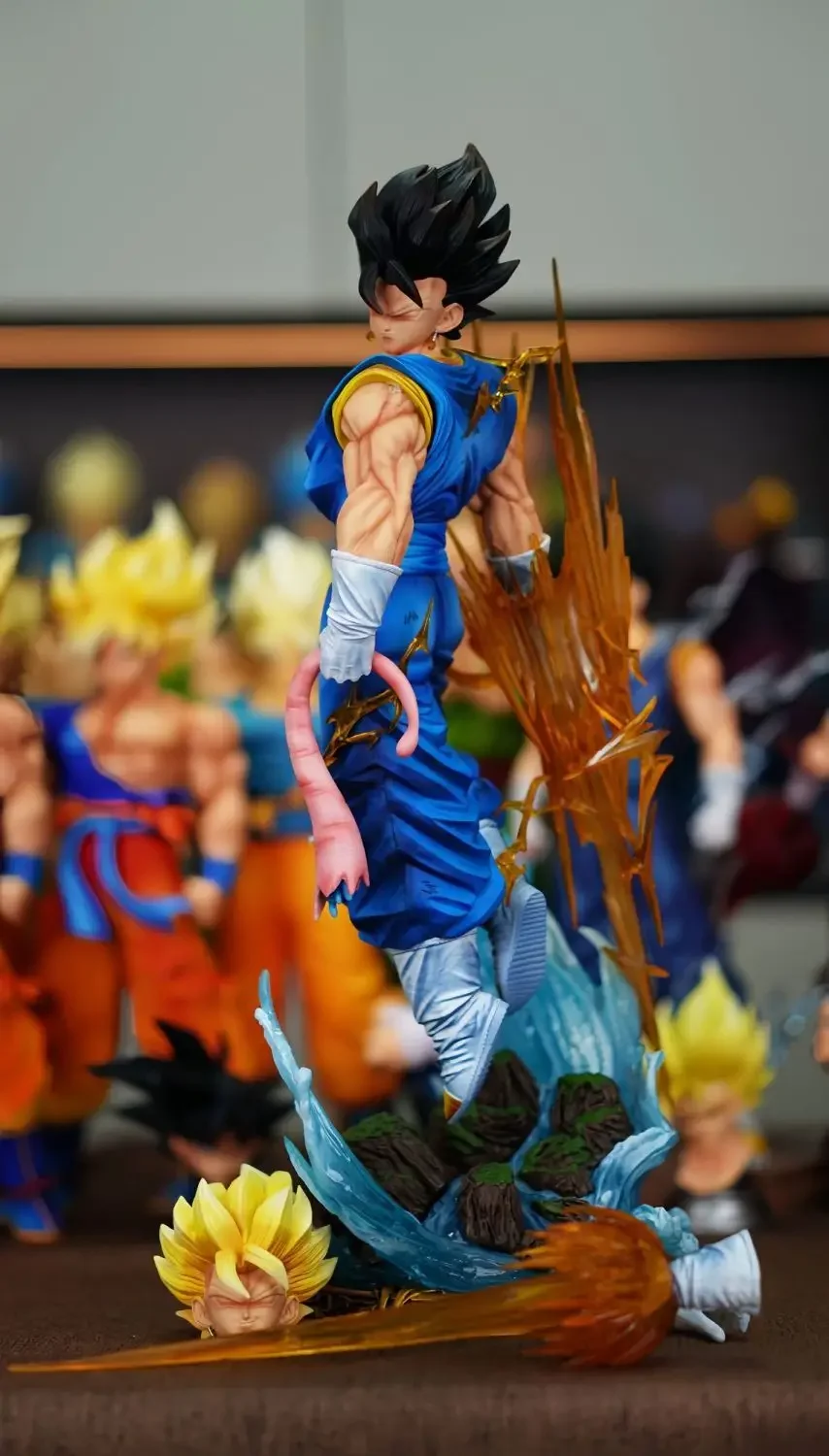LK Toys Dragon Ball Anime Figure Vegetto 2.0 Figurine 40CM 3 Heads PVC Statue Room Ornament Collectible Model Toy Gifts in Stock