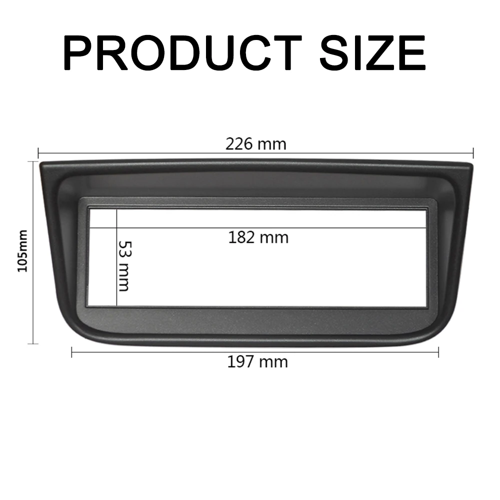 Moldura do painel estéreo para peugeot 406, 1995-2005, 1 din, adaptador de painel de áudio, placa de moldura, dvd