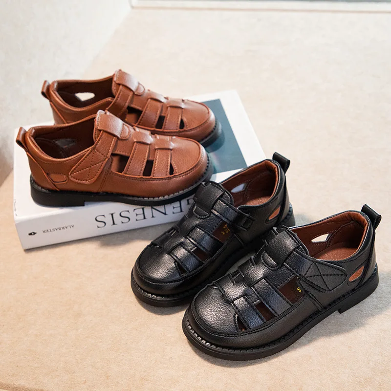 

Fashion Plus Size Boy Shoes2026summer New Kids Sandals Comfort Anti Slip Boy Beach Shoe Retro Versatile Girl Thick Soled Sandals