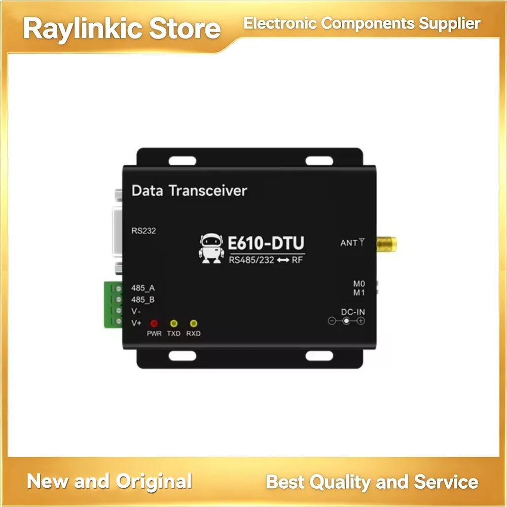 EBYTE E610‑DTU(433C20) E610‑DTU(433C30) E610‑DTU(433C37)｜433MHz Wireless Digital Radio, RS232/RS485, High‑Speed RSSI Low‑Latency