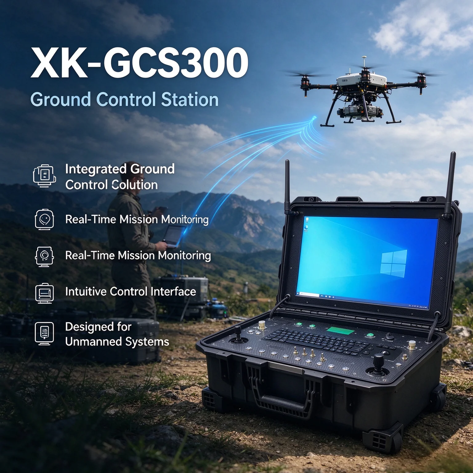 RC Video Command Ground Station Wireless Network Broadband Transmission Remote Control System Video Telemetry RC Link