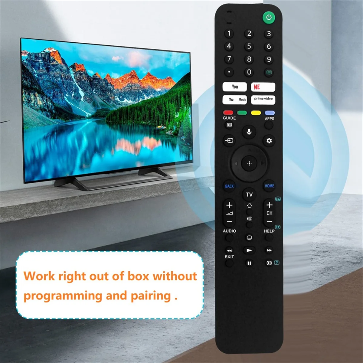 Пульт дистанционного управленияRMF-TX520P Замените голосовой пульт дистанционного управления ЖК-телевизор -43X80J -50X80J -55X80J -55X85J -65X80J -65X85J