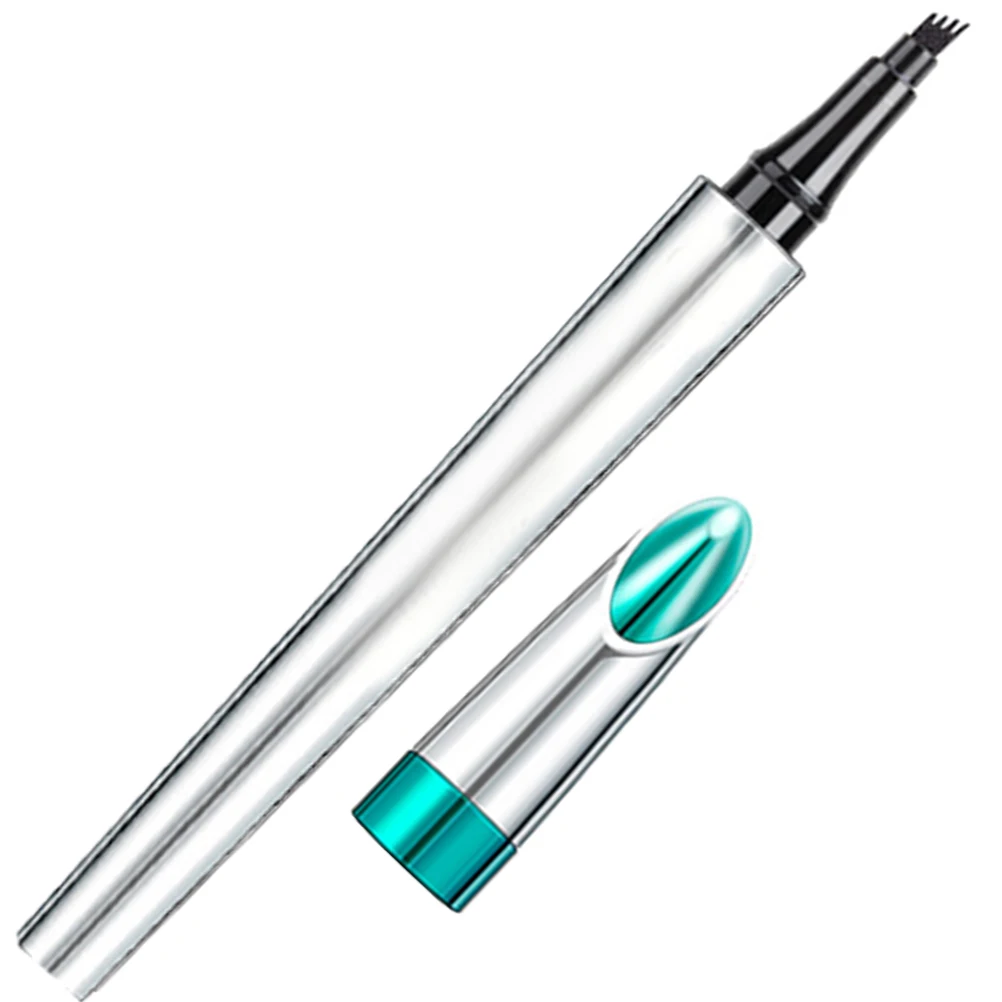 

Waterproof Pencil Brown Sweat Proof Makeup Tool Cosmetics Long Lasting Eyebrow Coloring Pen Four Fork Eyebrow Pen Women Beauty