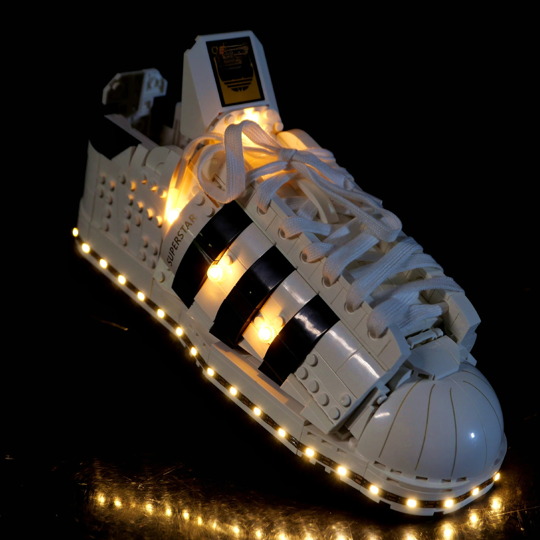 No incluye bloques de construcción, Kit de luz LED para Adidas Originals, Superstar 10282, Juguetes DIY, juego de iluminación solo para regalo