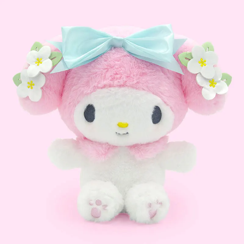 Genuine Sanrio Floral Series Culomi Plush Doll Doll Room Decoration Sofa Ornament Toy Children's Birthday Christmas Gift