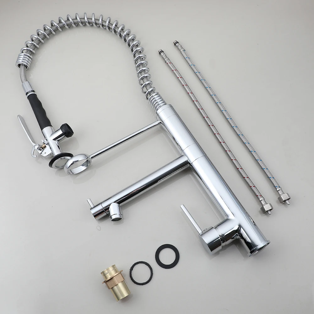 SINLAKU Brass Pre‑Rinse Kitche - Commercial Kitchen Faucet ulasan dan harga