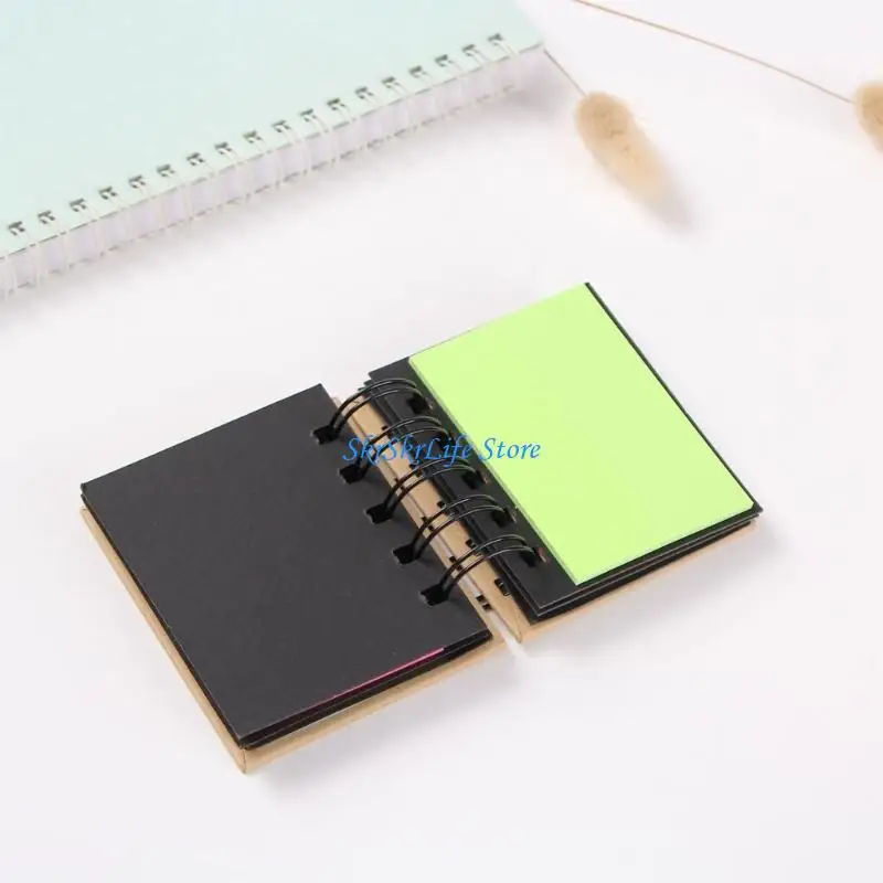 E65E Colorful Sticky Note Combination Memos Pad Spirals Notebook for School Office