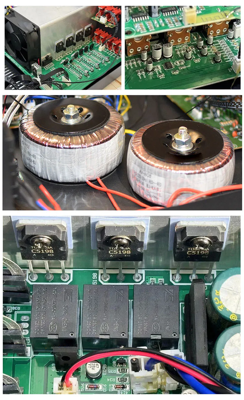 7.1 Channel Home Amplifier Professional Singing Wireless Bluetooth HiFi Audio Stereo Karaoke With Spectrum Display